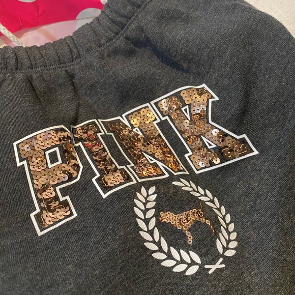NWT VS PINK SHERPA LINED HOODED BLING SET - Picture 5 of 10